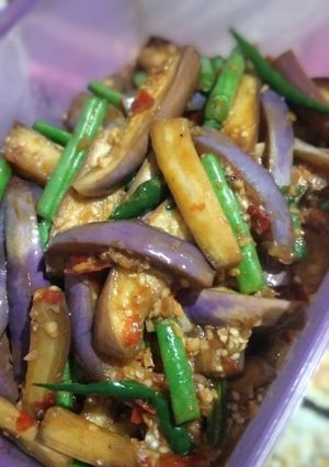 Foto resep Tumis terong buncis ebi