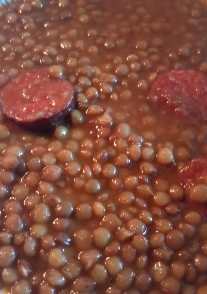 Una foto de Lentejas estofadas con chorizo