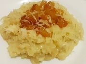 Uma foto de pera risoto