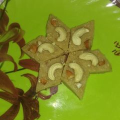 Wheat flour barfi A picture of Wheat flour barfi.