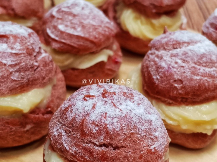 Anti Ribet, Memasak Sus Mini Red Velvet Enak