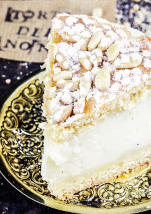 Zdjęcie przepisu Ciasto z budyniem – Torta della nonna.