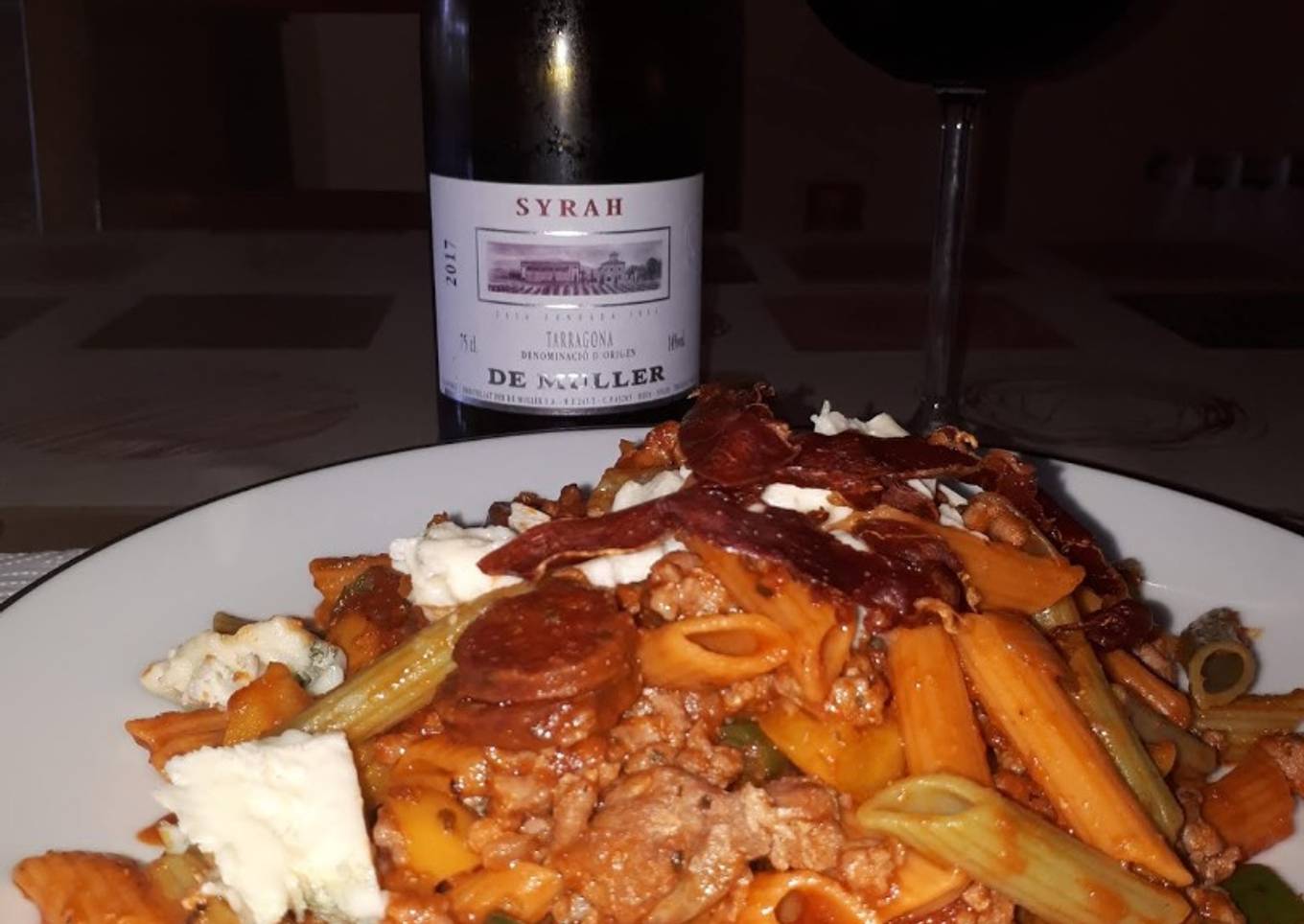 Macarrones bolognesa a mi estilo