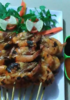 Foto resep Udang bakar madu
