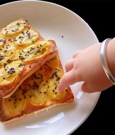 chuối chín nướng