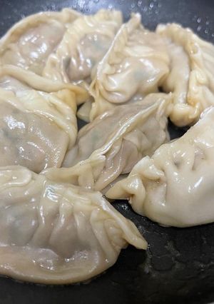 A picture of Beef Gyoza.
