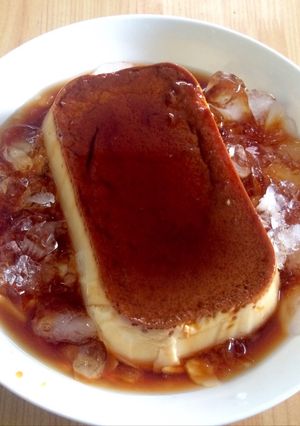 Hình của món Bánh flan trứng sữa.