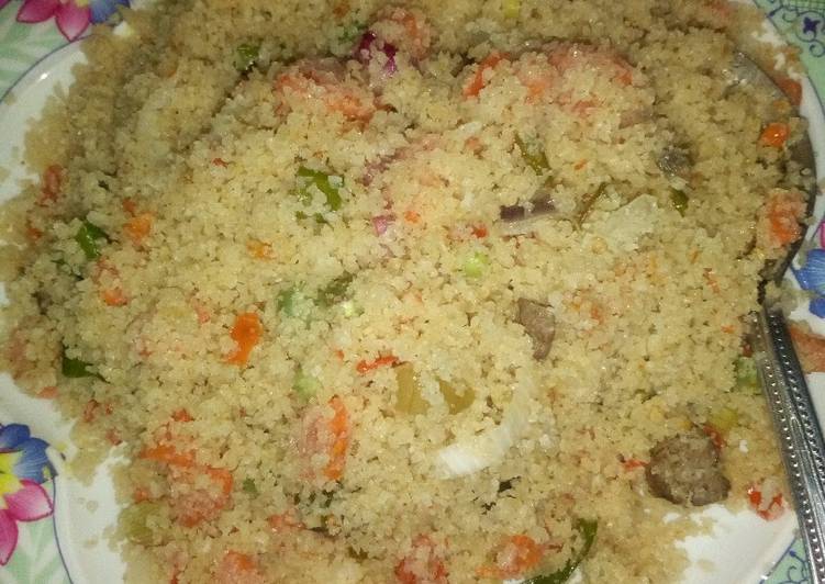 Easiest Way to Prepare Quick Dambun shinkafa mai veggies Cooking Basics for Beginners