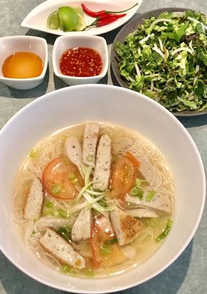 Hình của món Bún cá Nha Trang.