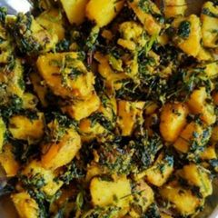 A picture of Methi aloo Ki sabji.