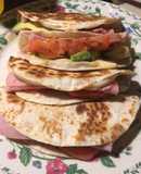 Quesadillas de jamón con queso