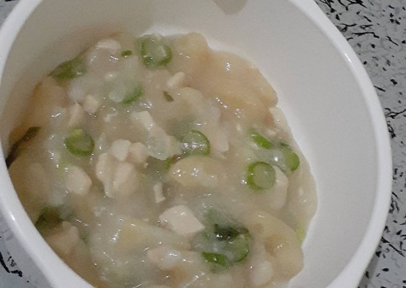 Cream soup macaroni ayam (MPASI 10bln)