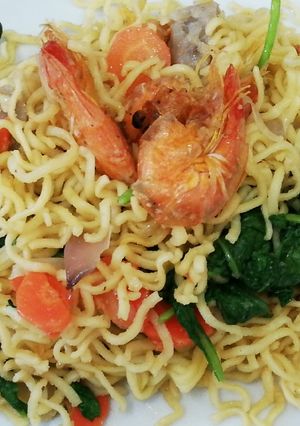 Foto resep Mie udang bakso