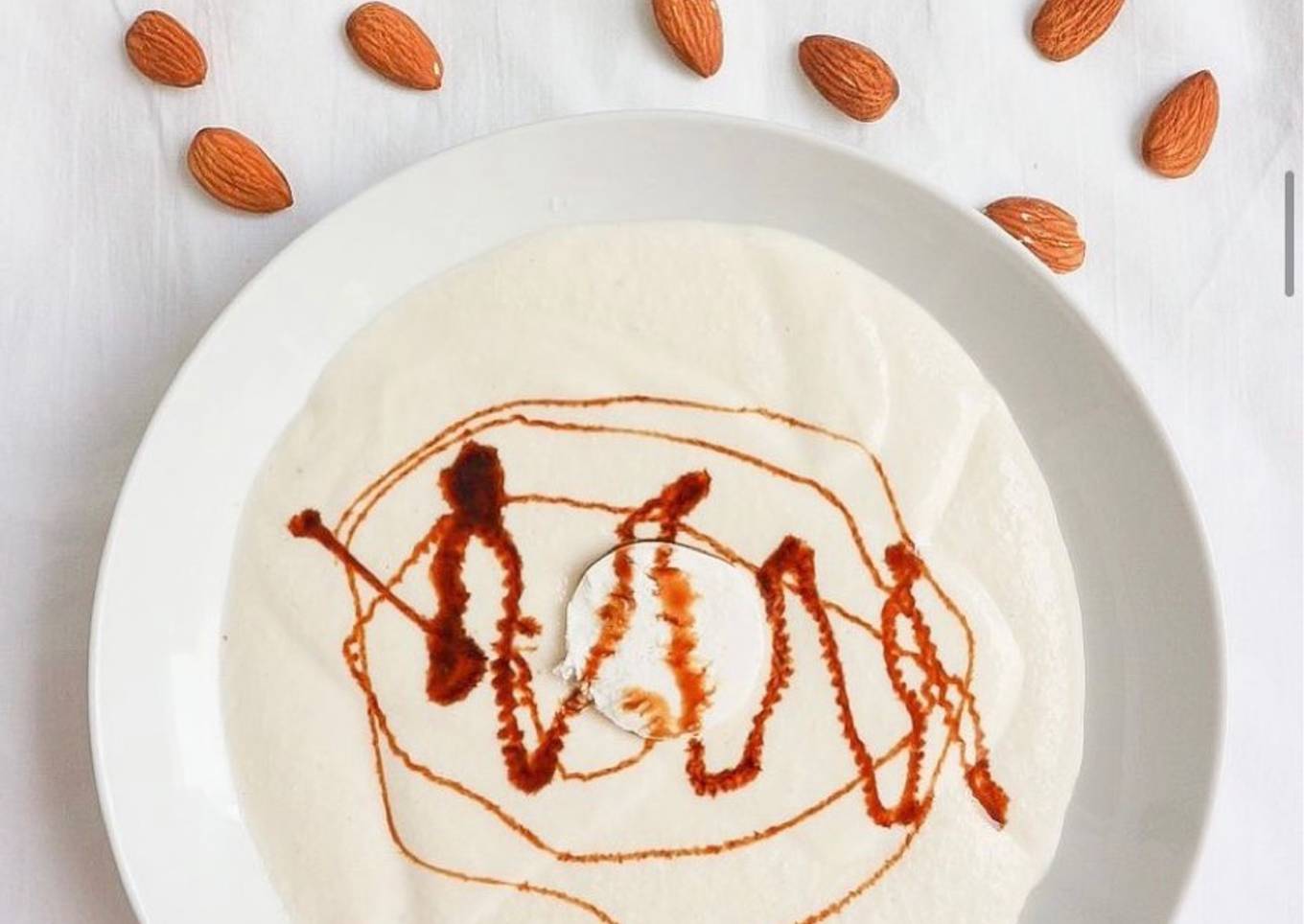 Ajoblanco con queso de cabra ☀️