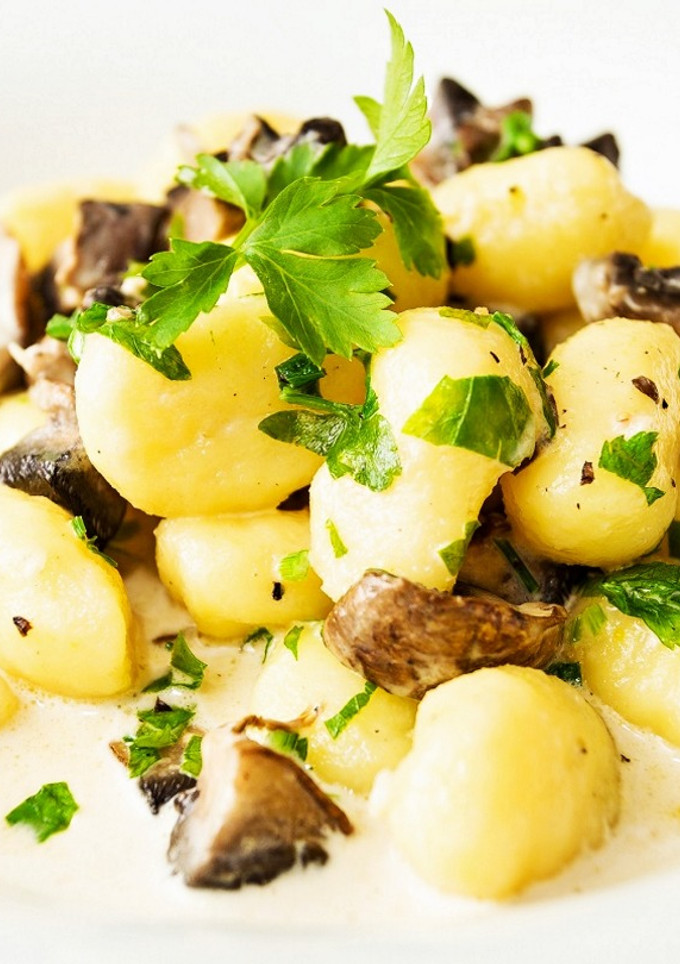 Una foto de Gnocchi salteados