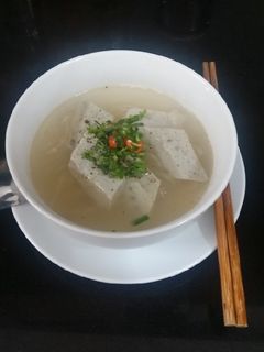 Hình của món Bánh canh bột lọc chả cá.