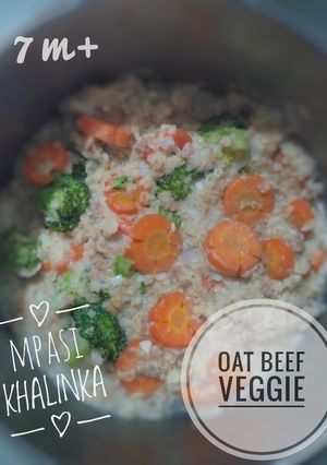 Foto resep Mpasi OAT BEEF VEGGIE 7month
