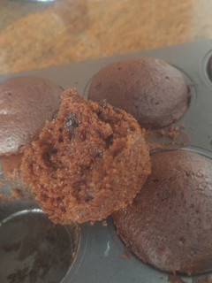 A picture of Moist, dairy-free, eggless chocolate chip cupcakes.