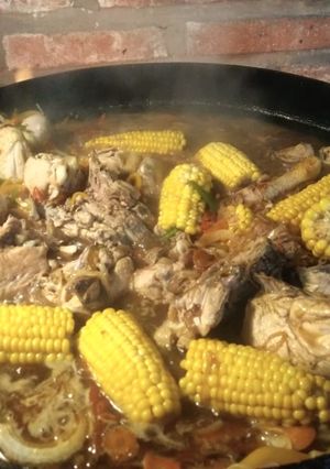 Una foto de Pollo a la cerveza al disco