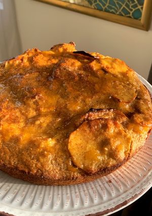 Una foto de Tarta de manzana y canela 🍎