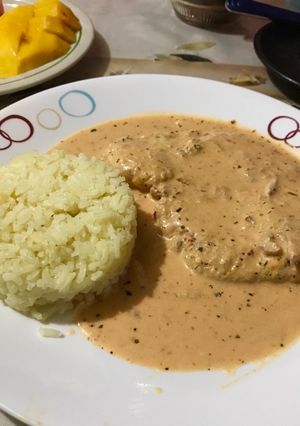 Una foto de Chuletas de cerdo en salsa de chile chipotle