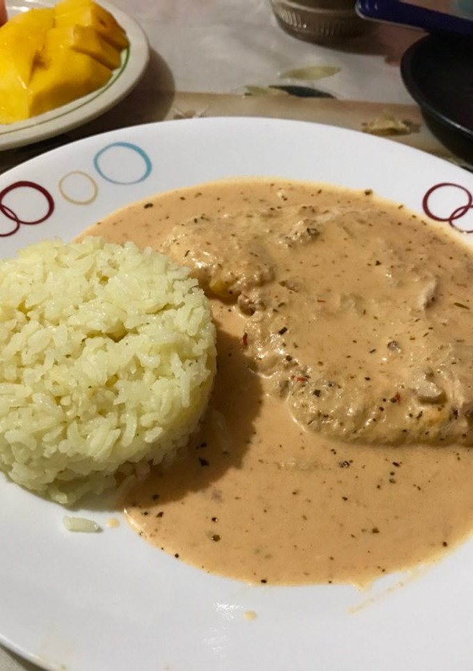Una foto de Chuletas de cerdo en salsa de chile chipotle