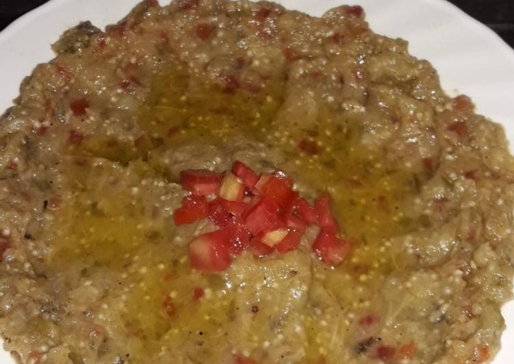 متبل (بابا غنوج) بخضره ع طريقتي