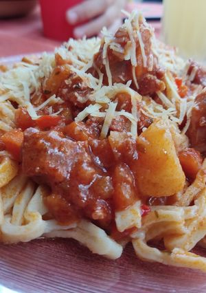 Una foto de Tallarines caseros