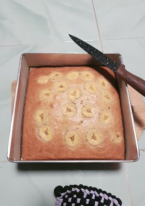 Foto resep Bolu Pisang Panggang 2 Telur Oven Tangkring (Tanpa Mixer)