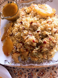 عکسی از دستور مرغ لاى پلويى😋