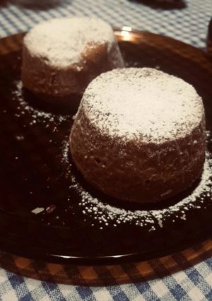 Una foto de Volcán de chocolate