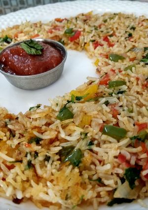 A picture of Tawa fry rice.