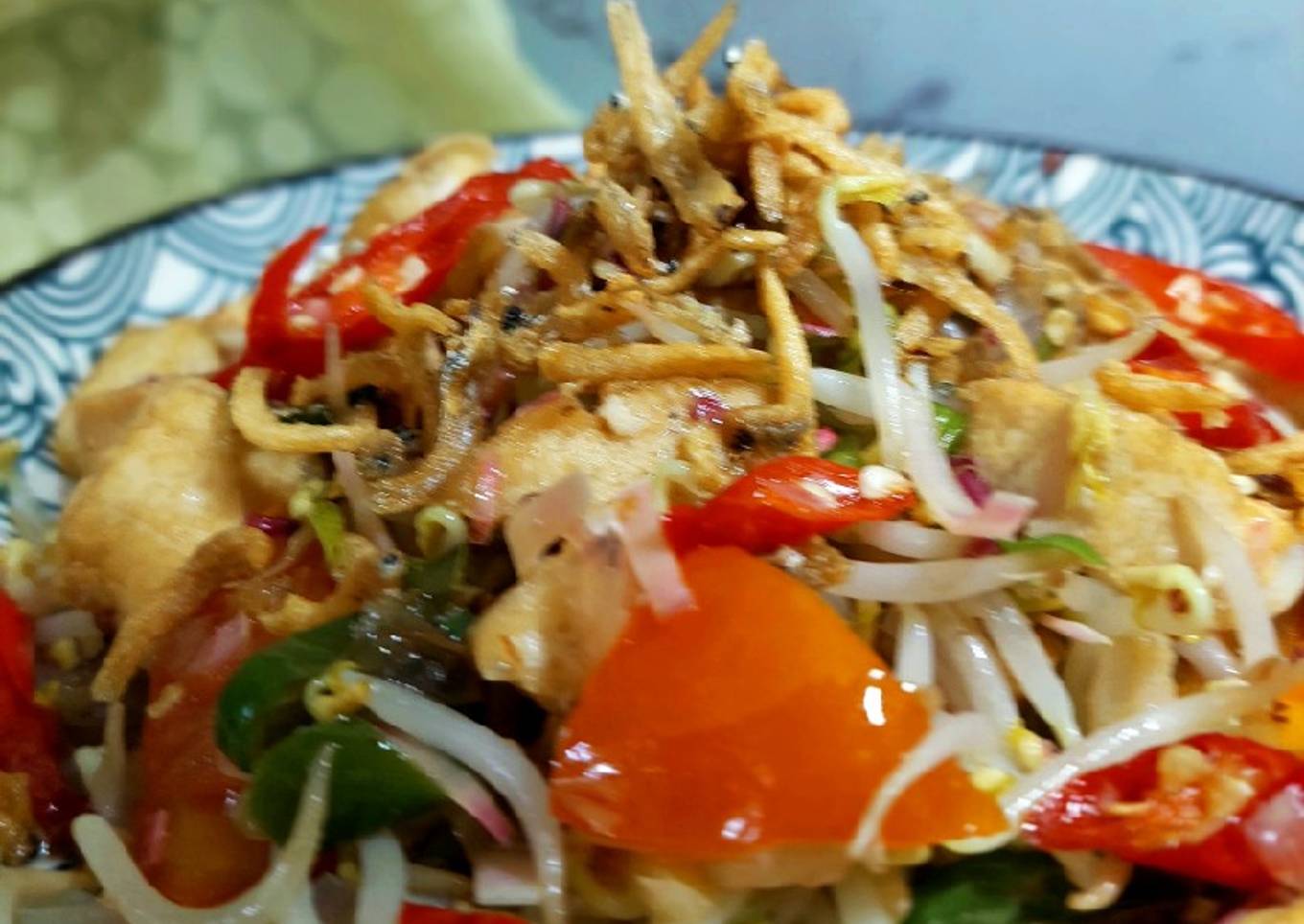 420. Tumis Toge Tahu Teri Kecombrang