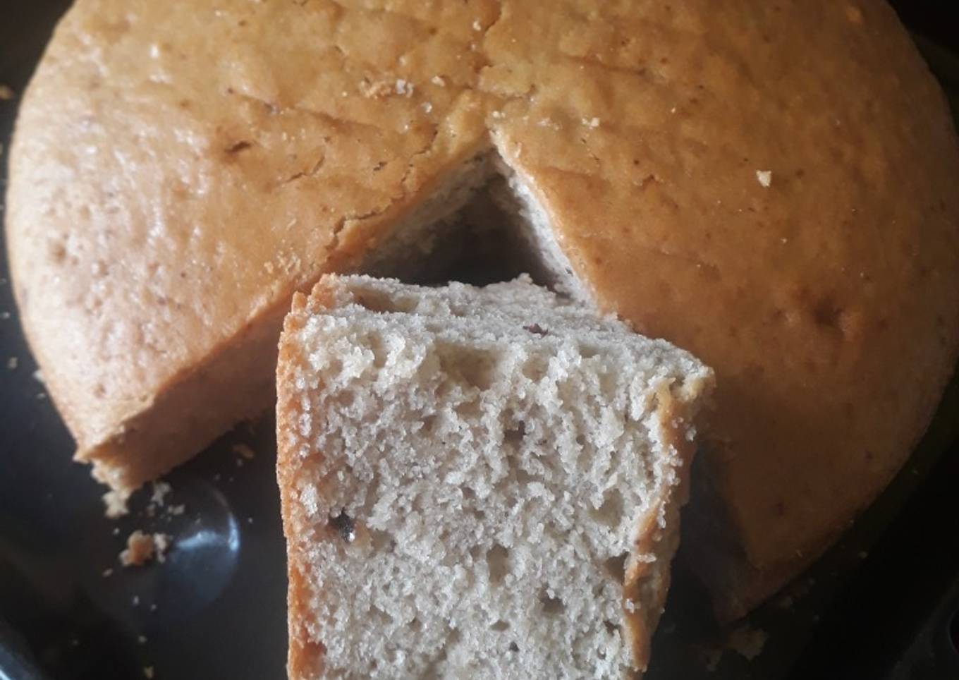 Banana-Njugu cake#sugar-less#5ingredientsrecipecontest#4wkschal#