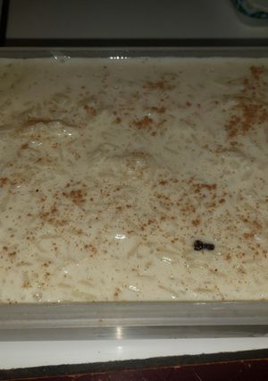 Una foto de Arroz con leche Cremosa