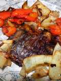 Entraña con verduras al horno de la mamá Teresa !!!