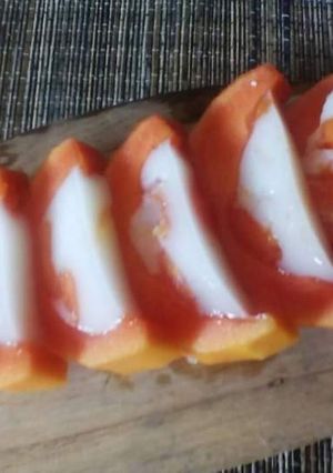 Foto resep Puding Susu Buah Pepaya