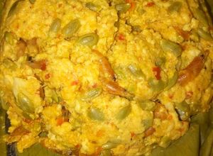 Foto resep Botok tahu petai grago(udang kering)