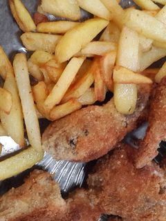 عکسی از دستور کنتاکی مرغ و سیب رمینی پفکی