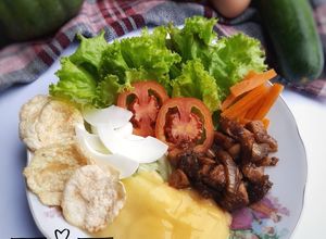 Foto resep Selada Banjar & Bistik Ayam