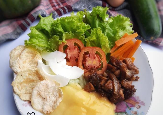 Resep Selada Banjar &amp; Bistik Ayam, Lezat Sekali