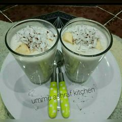 Fura da nono wt coconut nd banana A picture of Fura da nono wt coconut nd banana.