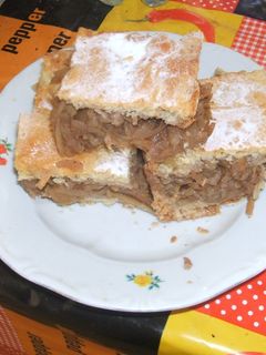 Lekváros, diós almás süti recept fotója