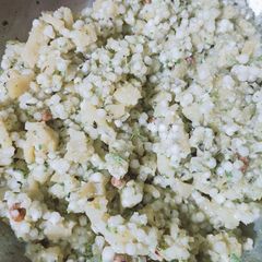 A picture of Hariyali Sabudana khichdi.