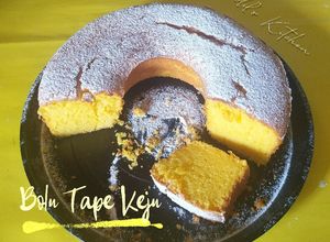Foto resep Bolu Tape Keju (dengan essen durian)