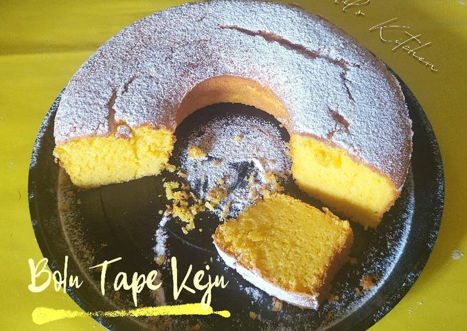 Resep Bolu Tape Keju (dengan essen durian) yang Menggugah Selera