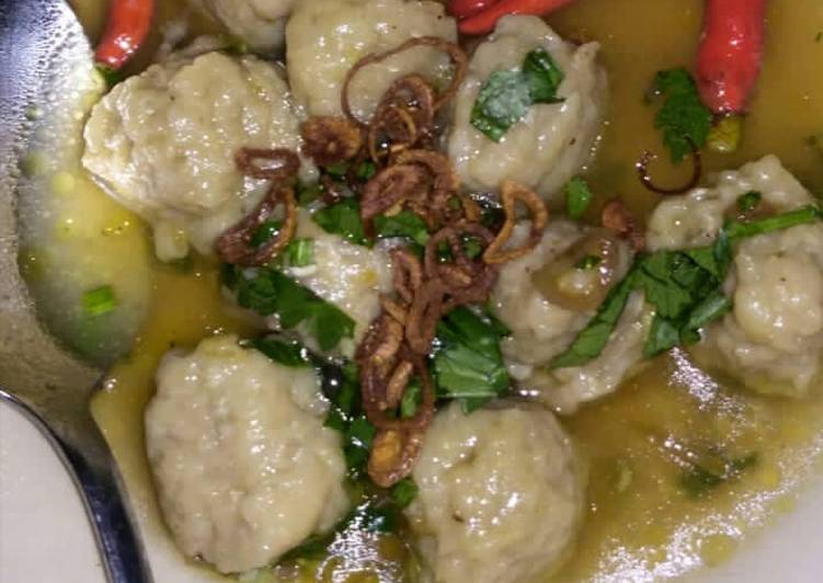 Bumbu memasak Baso ikan nampol pol Anti Gagal