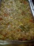 Twice cooked chicken casserole