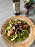 Ensalada de Pescado en hongos con Mostaza Dijon
