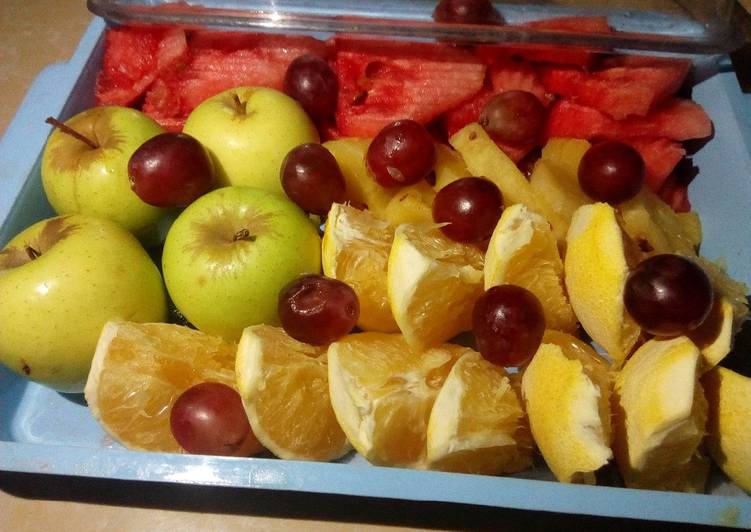 Steps to Prepare Super Quick Homemade Fruit salad iii